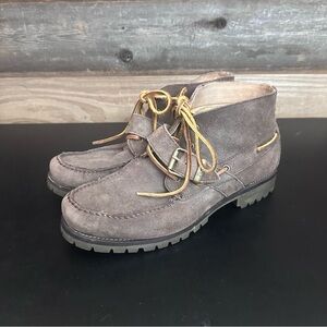 Polo Ralph Lauren Men’s Brown Leather Lace Up Rumford Moc Toe Ankle Boots 10D